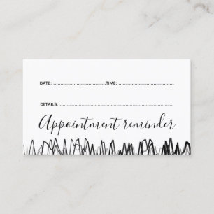 Barber Master Shop Next Visit Reminder Card