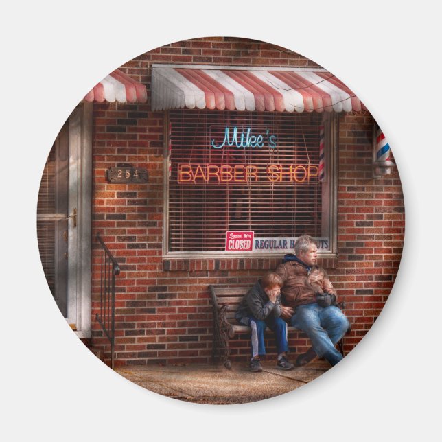 Barber - Metuchen, NJ - Waiting for Mike Magnet (Front)
