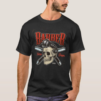 Barber mister dapper skullfunny T-Shirt
