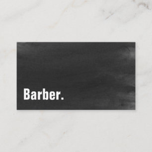 Barber Modern Minimalist Blackboard Professional Business Card