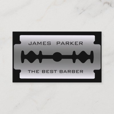 Razor Blade Business Card Zazzle Co Uk