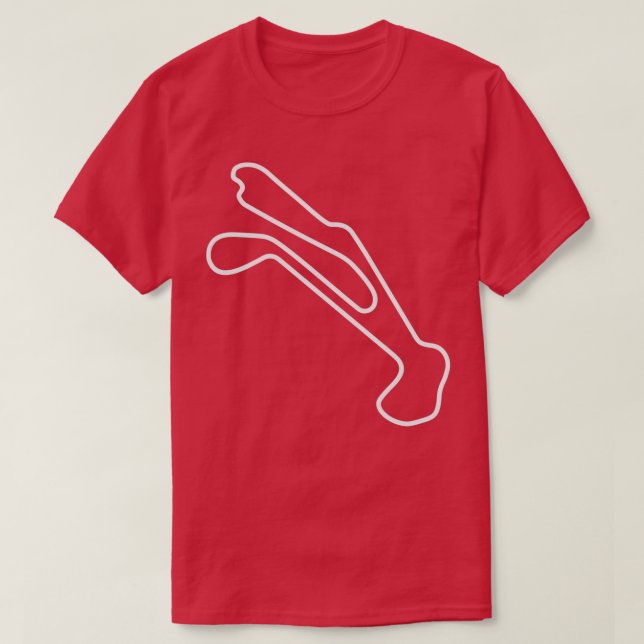 Barber Motorsports Park outline T-Shirt (Design Front)