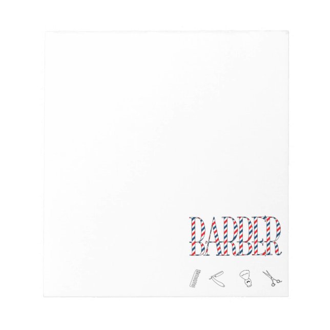 Barber Notepad (Front)