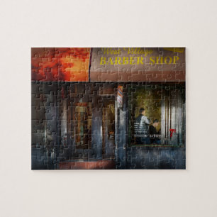 Barber - NY - West Village Barber Shop Jigsaw Puzzle