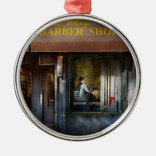 Barber - NY - West Village Barber Shop Metal Tree Decoration