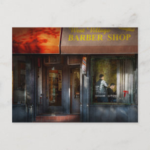 Barber - NY - West Village Barber Shop Postcard
