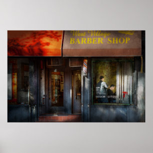 Barber - NY - West Village Barber Shop Poster