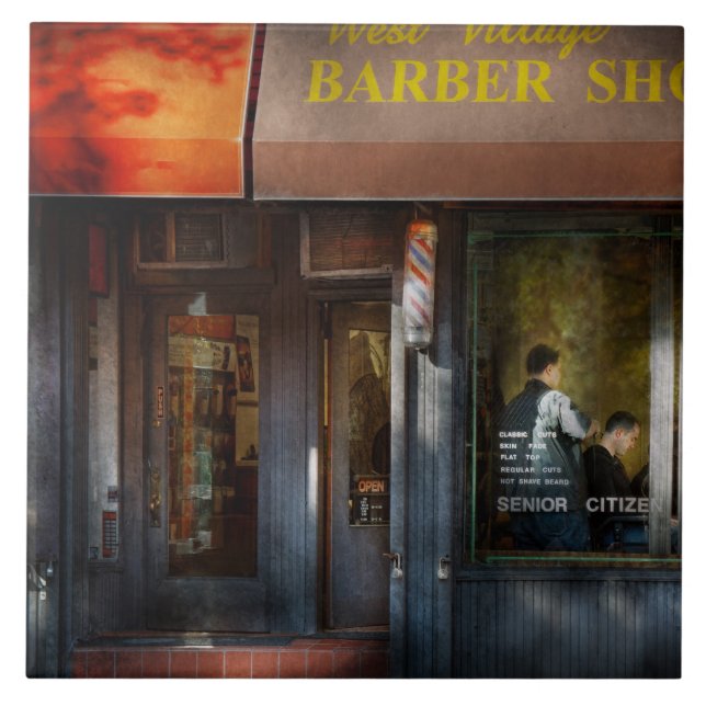 Barber - NY - West Village Barber Shop Tile (Front)