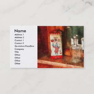 Barber - On a barbers counter Business Card