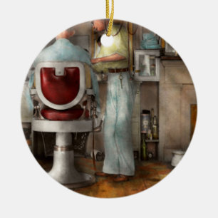 Barber - Our family barber 1935 Ceramic Tree Decoration