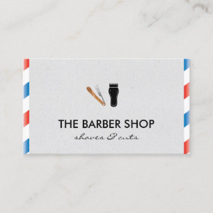 Barber Pole Appointment Card