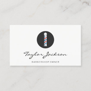 Barber Pole Appointment Card