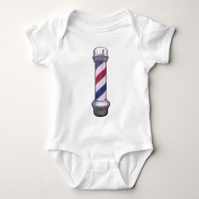 Barber Pole Baby Bodysuit (Front)