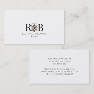 Barber Pole Barber Hair Stylist Square Business Card