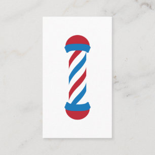 barber pole business card