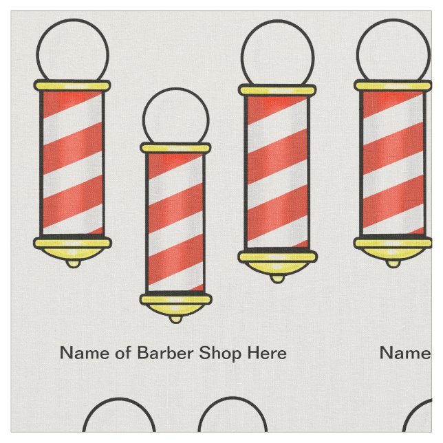 Barber Pole Customise Fabric Material (Close Up)