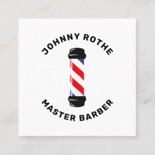 Barber Pole Hair Stylist Business Card