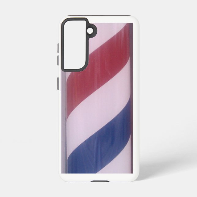 Barber Pole Pattern Samsung Galaxy S21 Case (Back)