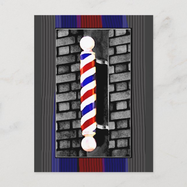 Barber Pole Postcard (Front)