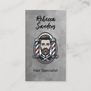 Barber Poles   Hair Stylist Business Card