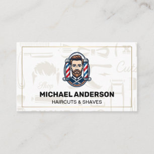 Barber Poles Shop Owner Business Card