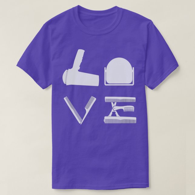 Barber Quote Hairdryer Scissors Barber Hair Brush T-Shirt (Design Front)