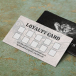 Barber Razor & Rose Logo Barbershop Hair Dark Loyalty Card<br><div class="desc">Barber Razor & Rose Logo Barbershop Hair Stylist Vintage Dark Loyalty Cards.</div>