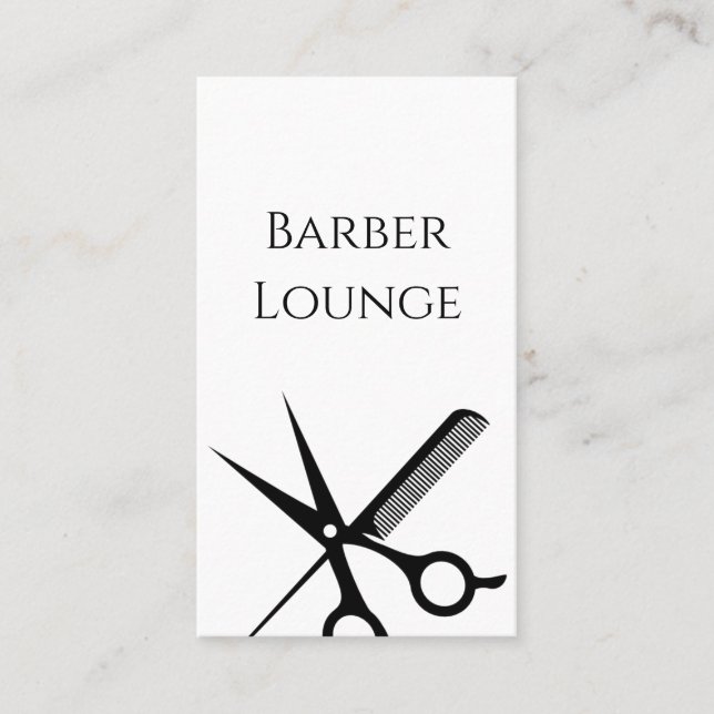 Barber Salon Business Card (Front)