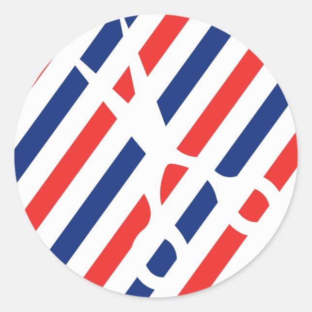 Barber Scissors Classic Round Sticker (Front)
