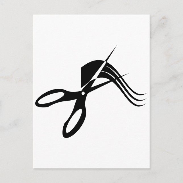 Barber Scissors - Hair Stylist Postcard (Front)