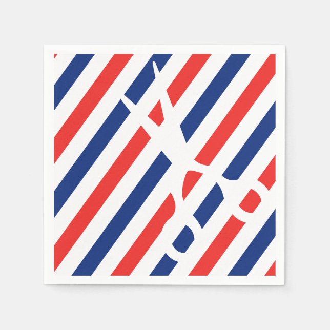 Barber Scissors Napkin (Front)