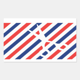 Barber Scissors Rectangular Sticker