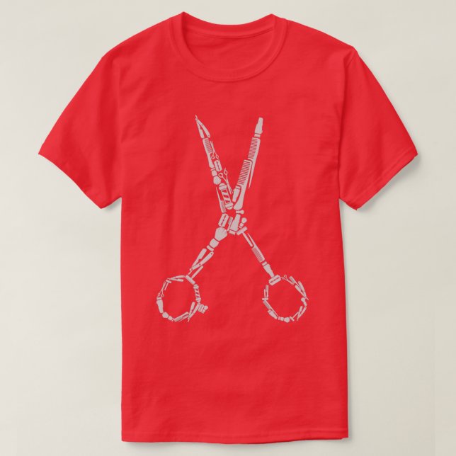 Barber Scissors t shirt Classic TShirt (Design Front)