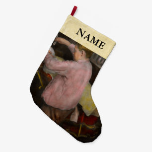 Barber - Shaving - Faith in a child - 1917 Large Christmas Stocking