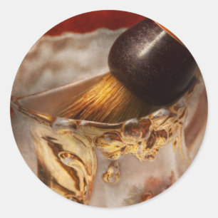 Barber - Shaving - The beauty of barbering Classic Round Sticker