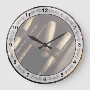 Barber - Shaving - The shaving kit.jpg Large Clock