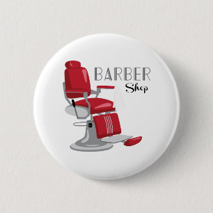 Barber Shop 6 Cm Round Badge