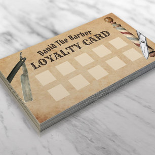 Barber Shop Barbershop Customer Loyalty Punch