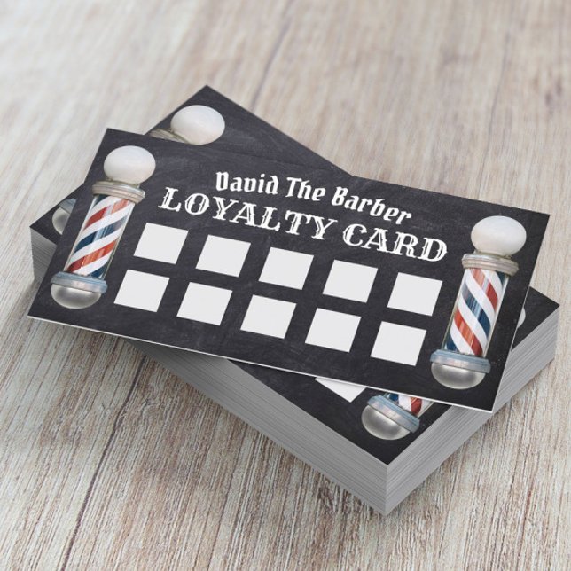 Barber Shop Barbershop Vintage Chalkboard Loyalty (Creator Uploaded)