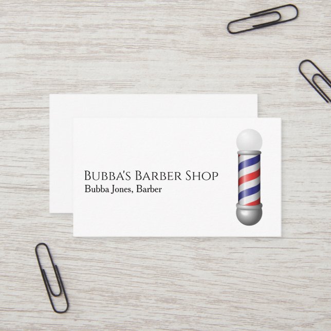 Barber Shop Business Card (Front/Back In Situ)