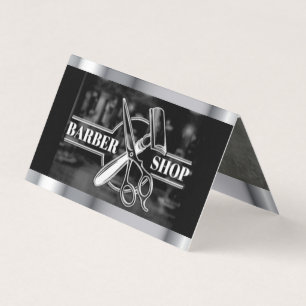 Barber shop business card