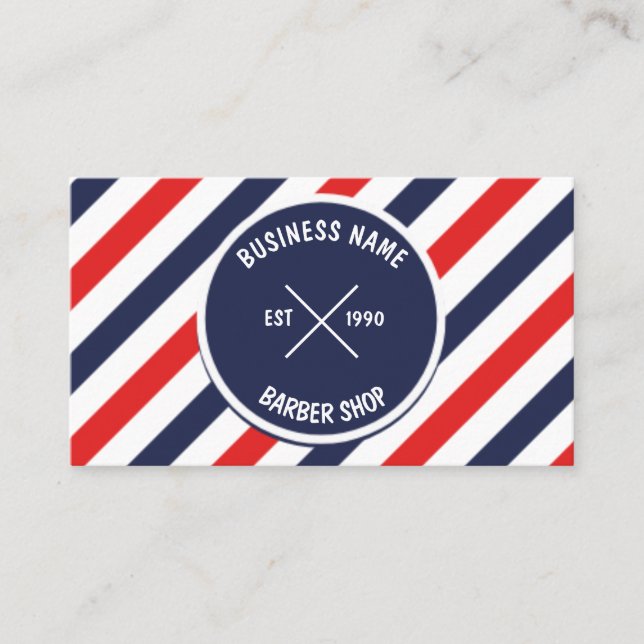 Barber Shop Business Card (Front)