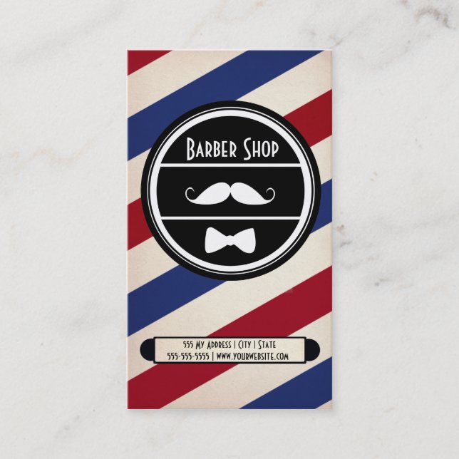 Barber shop Business Card (Front)
