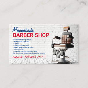 Barber Shop Chair Business Card