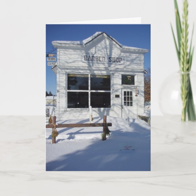 “Barber Shop" Christmas Card (Front)