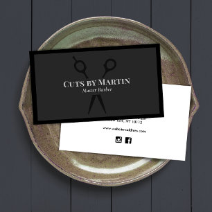 Barber  Shop Clipping Shears  Business Card
