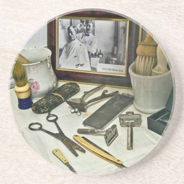Barber Shop Coaster (Front)