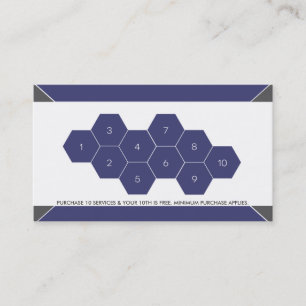 Barber Shop Customer loyalty business card