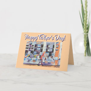 Barber Shop Day Happy Father's Day Card