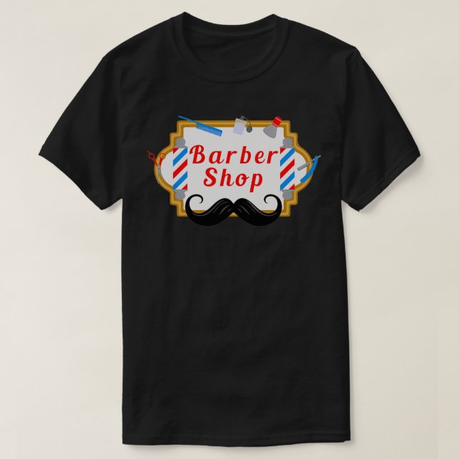 Barber Shop Design 2 T-Shirt (Design Front)